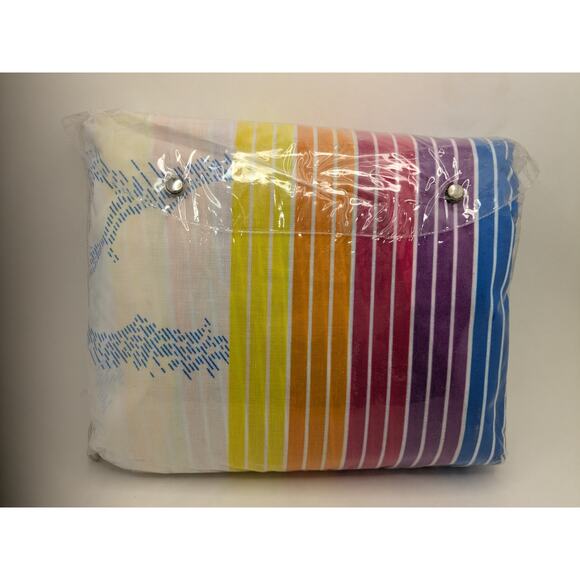 Vintage NOS Rainbow Pride King Size Waterbed Sheets King Size 72x84 Eastern - Picture 3 of 3